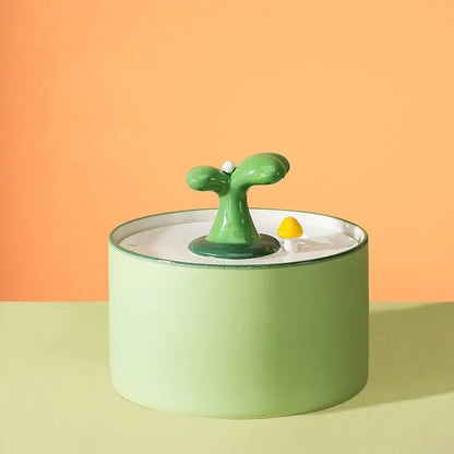 Automatic Ceramic Cat Drinking Fountain