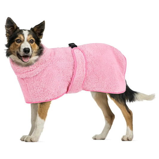 XL Pink Microfiber Bathrobe
