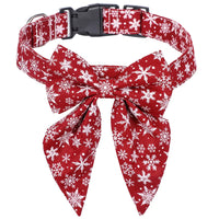 Christmas Bow Tie Collar