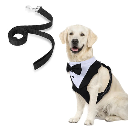 Dapper Tuxedo Dog Harness